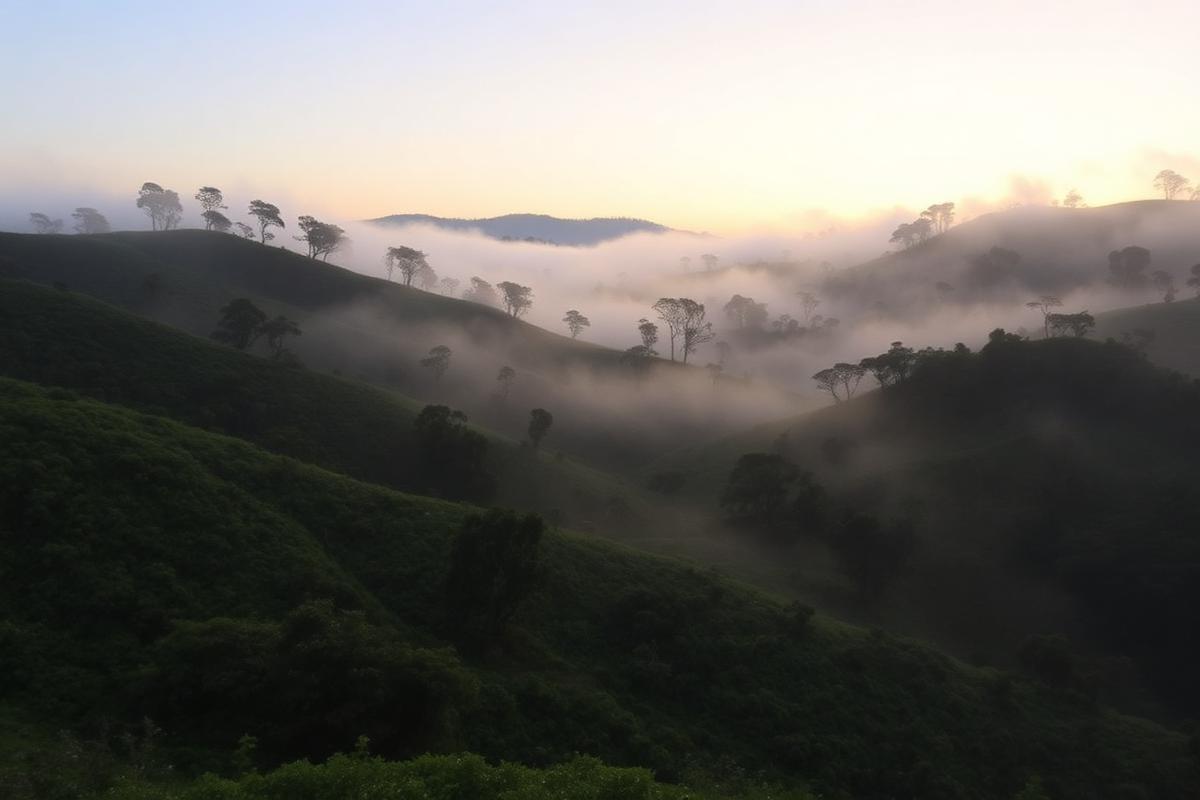 Misty coffee hills of Coorg