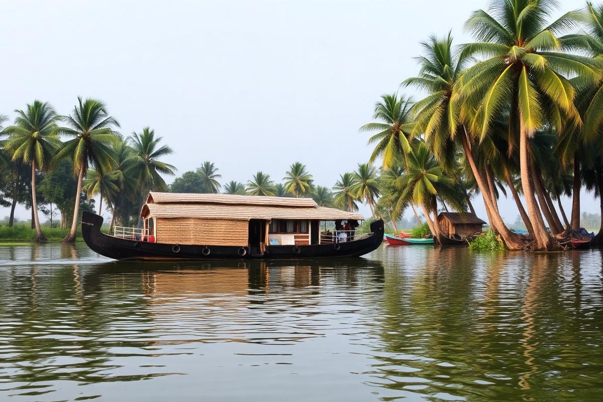 Houseboat on the Kerala backwaters